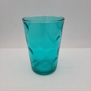 Hazel Atlas Blue Capri Dots Juice Glass - One Glass